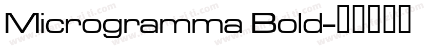 Microgramma Bold字体转换